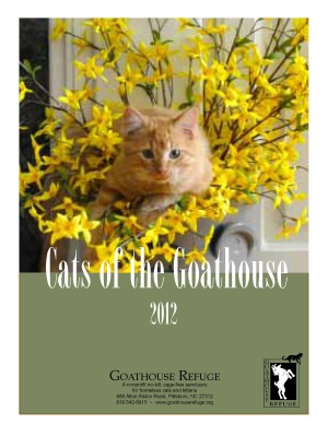 2012 Calendars Sale on It  We   Ve Got Goathouse Refuge T Shirts And 2012 Calendars For Sale