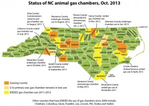 NC Gas Chamber map